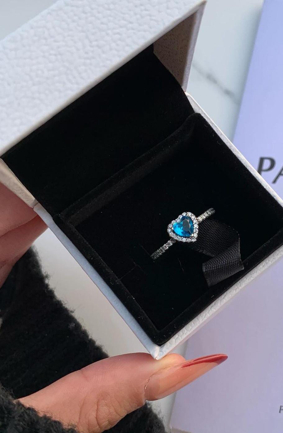 Anillo de Promesa Corazón Eterno Modelo Pandora